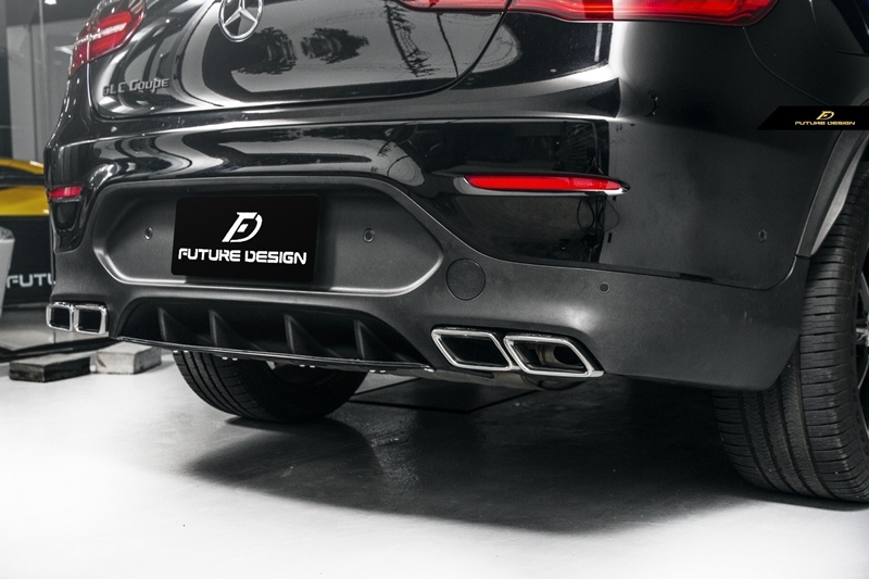C253 GLC Coupe - 63 style Carbon Rear Diffuser with Tips_004